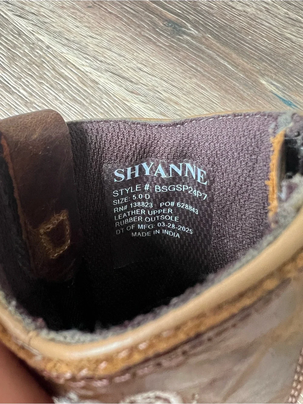 Shyanne Brown Kids' Western Embroidered Boots with Cream Stitching